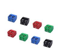 10/20/50 Unids/lote KF301-5.0-2P KF301-3P Paso De KF301-4P 5,0mm Pin Recto 2P 3P Tornillo Conector Bloque Terminales PCB Azul Verde(2P,10PCS,RED)