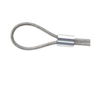 10/200 Uds. Manguito de engarce de Cable con orificio M1.5 a M4 casquillos de alambre 8 formas de tope de Cable de aluminio accesorios de Hardware de cuerda de engarce(M2x30pcs)