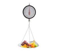 10-20kg Balanza Mecánica Colgante De Doble Cara con Cadena Y Bandeja para Cucharones Balanza De Peso con Muelle para Granja, Cocina Alimentos Y Productos AgrícolasSilver,10kg