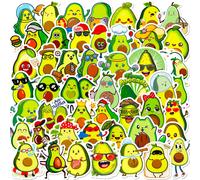 10/25/50 Uds. Pegatinas divertidas de aguacate para decoración DIY, papelería, maleta, botella de agua, teléfono, portátil, monopatín, álbum de recortes 25pcs random