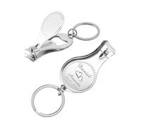 10/30/50 Uds. Abridor de botellas personalizado cortadores de uñas llaveros cortaúñas personalizados suministros para fiesta de boda regalo de favores personalizados With bag 30PCS