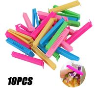 10/5 Uds. Almacenamiento de cocina portátil, sello de aperitivos y alimentos, Clips para sellar bolsas, abrazadera selladora, herramienta de plástico, accesorios de cocina, Clips para bolsas de 10pcs