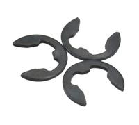 10/50/100 Piezas M1.2 .5 M2. M3 4 6 8 10 11 A M24 Arandela De Anillo Retención Clip E Acero Inoxidable 65 Negro 304(Black 65Mn Steel,M20 (10pcs))
