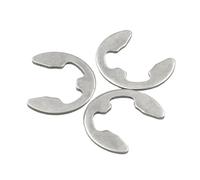 10/50/100 Piezas M1.2 .5 M2. M3 4 6 8 10 11 A M24 Arandela De Anillo Retención Clip E Acero Inoxidable 65 Negro 304(304 Stainless Steel,M3 (50pcs))