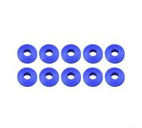 10/50 ojales redondos de plástico para lona y cubierta solar para piscina con rendimiento constante en condiciones duras (10 unidades, azul)