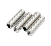 10-50 Uds A2-70 Taza Cono Punta Tornillo De Comida M3 M4 M5 M6 M8 M10 304 Toma for Cabezal Acero Inoxidable Perno Hexagonal(10mm,M6 20PCS)