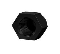 10-50 Uds DIN1587 RoHS Tuerca De Nailon Blanco Y Negro Tapa De Plástico Bellota Decorativa(Black,M12 (10Pcs))