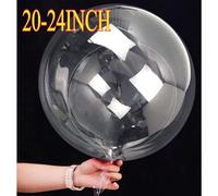 10-50 Uds. Globos Bobo de 20-24 pulgadas globos de burbujas globo Bobo transparente globo de burbujas transparente grande para Navidad 24 pulgadas