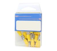 10.91663ABOX Caja Faston Hembra aislado 6.3mm Amarillo 10uds.