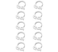 10 abrazaderas de manguera de agarre, abrazaderas de manguera de plástico de doble agarre rápido, clip de manguera de trinquete ajustable para conectar, fijar, sellar mangueras (14,6 a 16,6 mm)