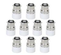 10 adaptadores de bombillas B22 a E14, adaptador de bombilla LED con rosca, soporte de lámpara, conector convertidor, adaptador de luz B22 a E14, base de casquillo, convertidor de base de casquil