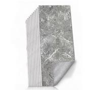 10 adhesivos para azulejos con aspecto de mármol, 60 x 30 cm, impermeables, para cocina, mármol, paneles de pared autoadhesivos para pared de cocina, baño, salón, azulejos de pared (4)