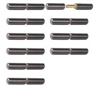 10 bisagras de barril soldables, bisagras de puerta de soldadura de 2-1/4 pulgadas, bisagra desmontable de metal resistente para puertas batientes, ventanas, rampas de remolque, puertas de remolque