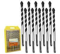 10 brocas para azulejos de 0.236 in, brocas profesionales para azulejos de cerámica de porcelana, hormigón, pared de ladrillo, vidrio, plástico, cemento y madera, juego de brocas(0.236 in x 10 piezas)