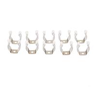 10 clips de rizo de resorte de base estrecha para perchas de almacenamiento de herramientas resistentes en garaje residencial, taller comercial o cobertizo (19 mm)