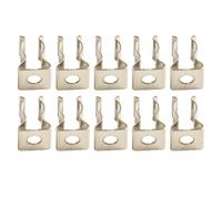 10 clips de rizo de resorte de herramientas resistentes para montaje en pared para almacenar herramientas, escobas, cepillos, tuberías en garaje, cobertizo, patio, armario (6 mm)