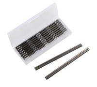 10 cuchillas cepilladoras reversibles de 82 mm, cuchillas de cepillado eléctricas de precisión HSS para carpintería con dos bordes de corte compatibles con Makita/Black/Decker