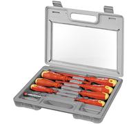 10 destornilladores aislados Goobay Tools 77113 en un juego, de 8 piezas: un juego de destornilladores bien surtido con detector de fase