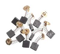 10 escobillas de carbón de cobre y grafito for taladro percutor eléctrico y amoladora angular - Accesorios premium for herramientas rotativas(7x18x16mm)