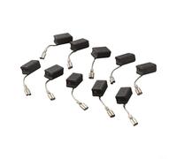 10 escobillas de carbono de repuesto, para amoladora angular, cepillos de motor eléctrico, para herramientas eléctricas, amoladora, para piezas de repuesto de 6,5 x 8 x 13 mm, kit de reparación de