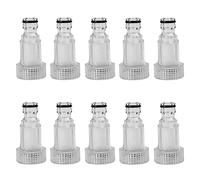 10 filtros de agua de entrada de plástico para lavadora a presión, manguera de jardín de 3/4 pulgadas para conectores de jardín para Karcher K2-K7