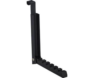 10 ganchos abatibles, para colgar, perchero para puerta con capacidad para 6 perchas cada uno, fabricados en metal y madera, ganchos para puertas con un espacio de 2 cm, color