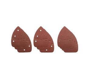 10 hojas de lija triangulares