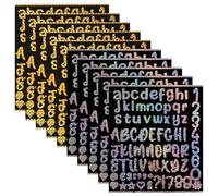 10 Hojas Pegatinas con Letras para Stanley Cup, Impermeables Autoadhesivas Pegatinas con Nombre Personalizado de Vinilo Cup Stickers para Stanley Accesorios de Vasos Tumbler (Dorado, Plateado)