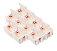 10 Juegos Caja Oculta de PVC para Enchufes 86, Fijación Segura | Conexión por Hebilla, Tornillos de Sujeción, Entradas Rompibles, para Cables de Red y Paneles 86