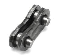 10 juegos de eslabones de unión de cadena de motosierra de acero inoxidable, apto para cadenas de paso 325 y 058, kit de reparación de plata antioxidante con correas preestablecidas y de corbata