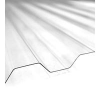 10 Ladas de policarbonato corrugado "SuperDur" GRECA 76/18mm CLEAR 1060X1000mm con Protección UV