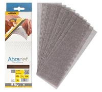 10 láminas de papel de lija Abranet de 80x230 mm con cierre de velcro, grano P240