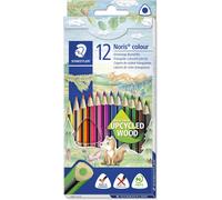 10 lápices de colores Noris 187 C12, marca Noris, paquete de 12 unidades, 100% certificado PEFC