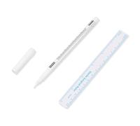 10 marcadores de piel impermeables para posicionamiento, marcadores quirúrgicos blancos para cejas, maquillaje, herramientas de marca de posición