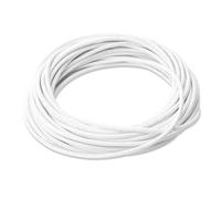 10 metros de cable blanco de dos conductores 24 AWG cable de alimentación de 2 núcleos redondo PVC flexible núcleo eléctrico diámetro 4 mm