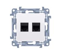 Kontakt-Simon C52.01/11 - Toma de corriente (plástico IP20, 77 mm, 77 mm, 160 mm), color blanco