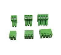 10 pares 15EDG 3,5mm bloque de terminales enchufables Pin recto PCB conectores de terminales de tornillo 2/3/4/5/6/7/8/9/10P KF15EDG-3.5 verde(10sets 8P)