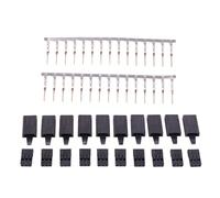 10 pares de conectores de servo enchufe de carcasa de terminales de crimpado para cuadricóptero bloqueo de batería y juego de pines, enchufe servo resistente