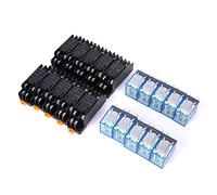 10 Pcs/Conjunto Relé De 8 Pines Con Base LY2NJ DC 24V Relé General De Propósito 2 NO 2 NC Relé Electrónico, 18000 Veces/Hora