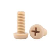 10-PCS Tornillos para máquina M3 de PEEK,Tornillos de cabeza Phillips Φ3 mm Pernos de cruceta (M3x20mm)