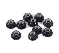 10 PCS Tuercas Hexagonales Autoblocantes Tuercas Insertos M2 Tuerca CNC Aluminio Brida Nylon Tuerca Autoblocante Tuercas de Metal Negro