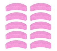 10 Piezas Afilador de Motosierra Portátil en Forma de Media Luna Piedra de Afilar de Cadena Rosa Herramienta de Afilado Rápido para Mantenimiento de Motosierra Juego de Ruedas