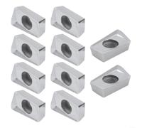 10 piezas APKT1604PDFR-G2-H01 Insertos de fresado de metal duro para aluminio, plaquitas para acabado