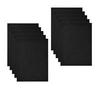 10 Piezas Carpetas de Papel Kraft A4, Carpetas de Proyectos A4 con Ranuras para Tarjetas, Subcarpetas Simples, Carpetas de Cartón para Documentos, Carpeta de Presentación para Oficina Escuela (Negro)