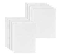 10 Piezas Carpetas de Papel Kraft A4, Carpetas de Proyectos A4 con Ranuras para Tarjetas, Subcarpetas Simples, Carpetas de Cartón para Documentos, Carpeta de Presentación para Oficina Escuela (Blanco)