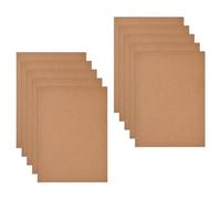 10 Piezas Carpetas de Papel Kraft A4, Carpetas de Proyectos A4 con Ranuras para Tarjetas, Subcarpetas Simples, Carpetas de Cartón para Documentos, Carpeta de Presentación para Oficina Escuela (Marrón)