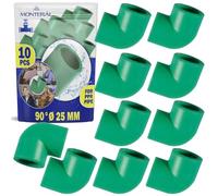 10 Piezas Conector de Tubo Ø 25 mm de Codo 90° para Conectar Tuberías de Polipropileno - MONTERAL