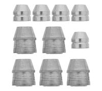 10 Piezas Cuña de Metal Plata Redonda para Hachas y Mazos | Metal Resistente, Mejora la Estabilidad del Proyecto, para Carpintería y Obras, Rápido y Duradero