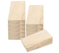 10 Piezas Cuñas de Madera Triangulares, Fijación y Refuerzo | Color Beige, Instalación Fácil, para Mangos de Herramientas de Jardín y Azadas, Mantenimiento y Carpintería