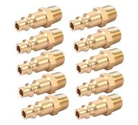 10 piezas de accesorios de compresor de aire de 1/4 pulgadas de conexión rápida de manguera macho y acoplador de herramienta de enchufe y herramientas de enchufe y accesorios de fontanería conectores